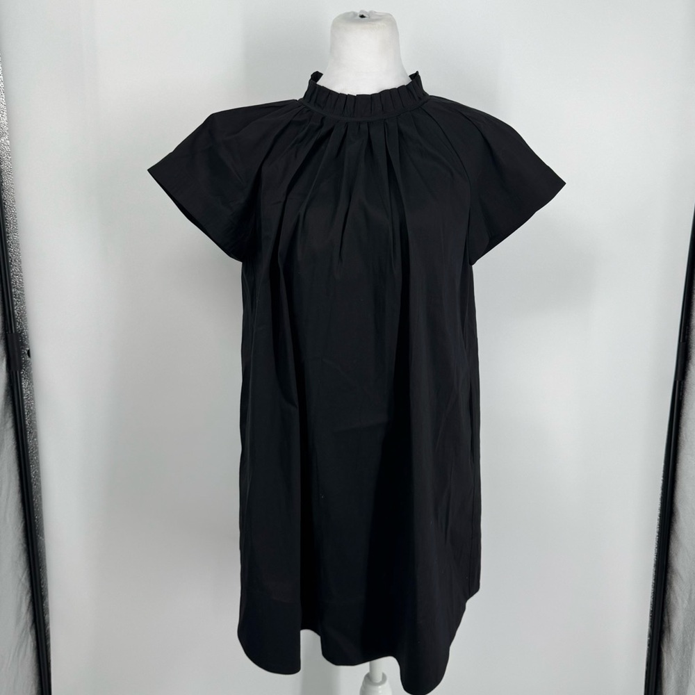 Sea New York Black Shift Mini Dress - large bow back